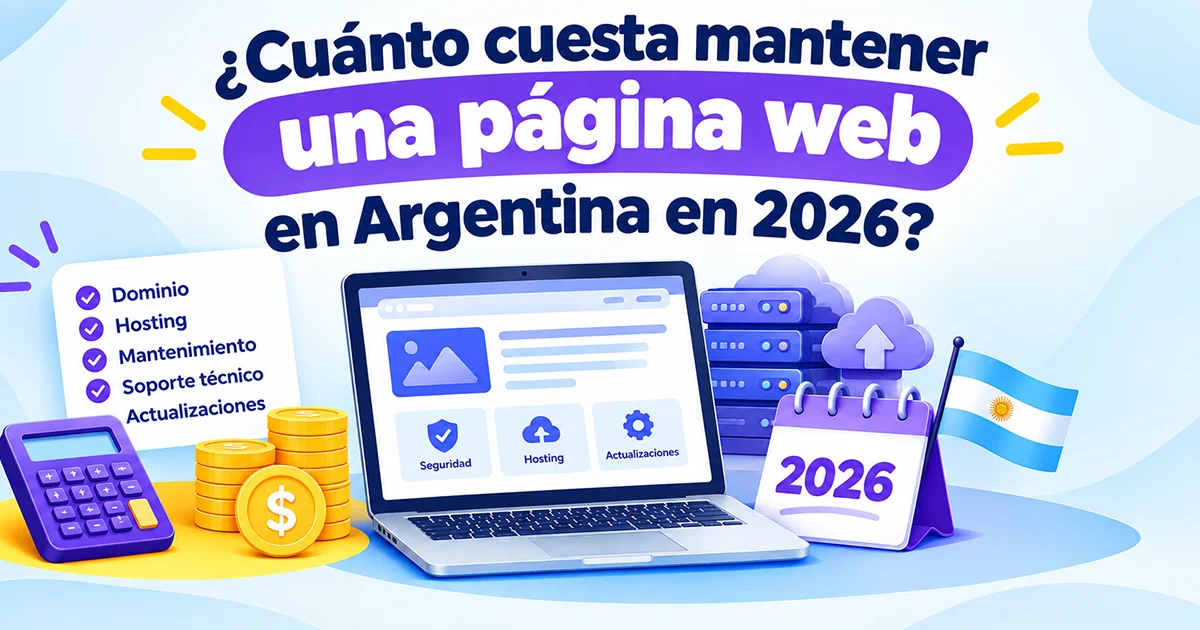 Cuánto cuesta mantener una página web en Argentina en 2026 guía