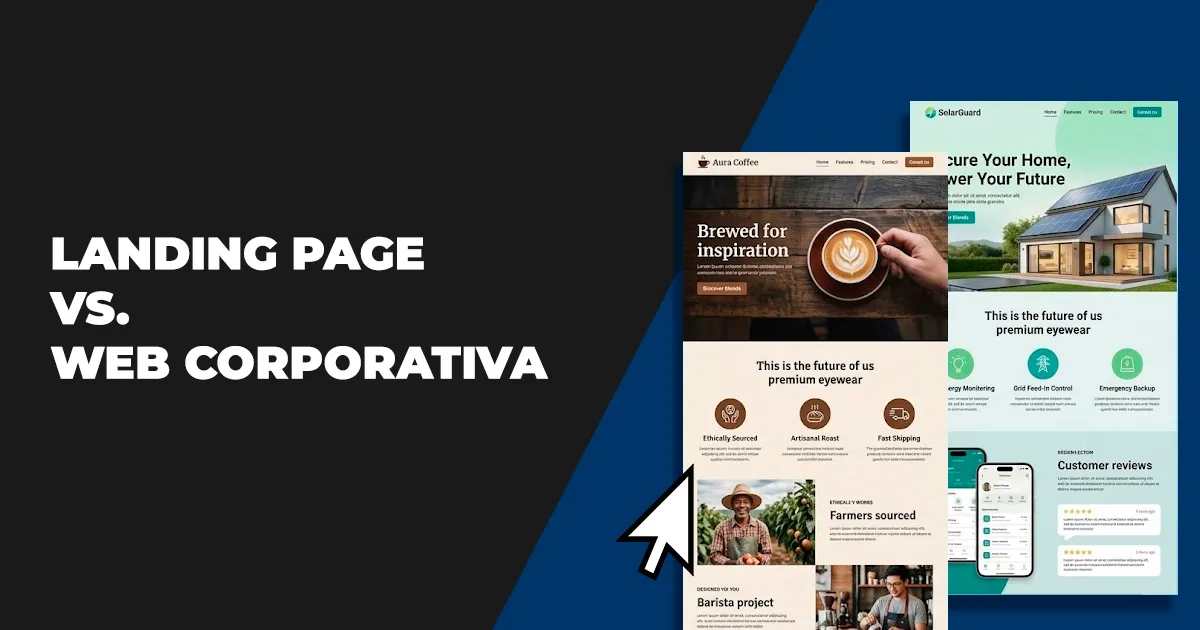 Cual debo elegir, Landing Page o Web Corporativa 